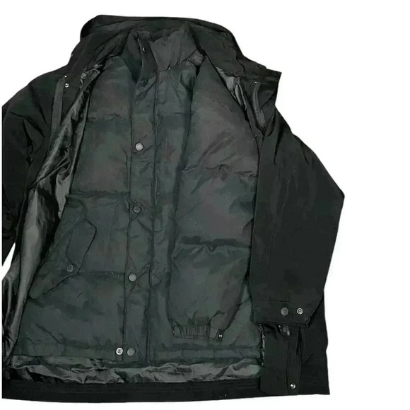 Men's Claiborn Downfill Blend Double Jacket Black Size Medium NWOT - Picture 8 of 16
